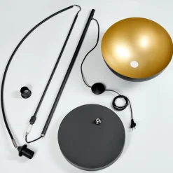 hofstein Lampadaire Beles Noir, 1 lumière