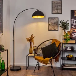 hofstein Lampadaire Beles Noir, 1 lumière