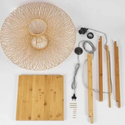 Style Boho-Chic-hofstein Lampadaire Brooker Écru, 1 lumière