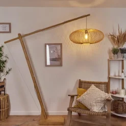 Style Boho-Chic-hofstein Lampadaire Brooker Écru, 1 lumière