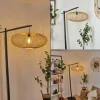 Style Boho-Chic-hofstein Lampadaire Brooker Noir, 1 lumière