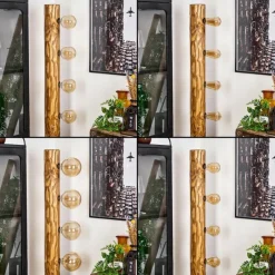 Luminaires Scandinaves-hofstein Lampadaire Canedo Écru, Noir, 4 lumières