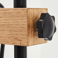 Lampes Dorées-hofstein Lampadaire Chabian Noir, 2 lumières