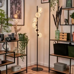 Lampes À Boules-hofstein Lampadaire 12 cm Remaisnil Argenté, 6 lumières