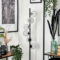 Lampes À Boules-hofstein Lampadaire 12 cm Remaisnil Argenté, 6 lumières