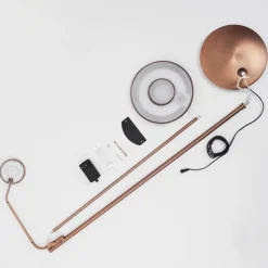 Luminaires Rustiques-hofstein Lampadaire Confluencia LED Bronze, 2 lumières