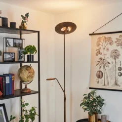 Luminaires Rustiques-hofstein Lampadaire Confluencia LED Bronze, 2 lumières