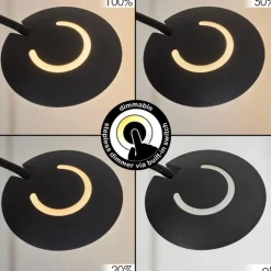 Luminaires Rustiques-hofstein Lampadaire Confluencia LED Noir, 2 lumières