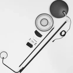 Luminaires Rustiques-hofstein Lampadaire Confluencia LED Noir, 2 lumières