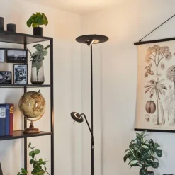 Luminaires Rustiques-hofstein Lampadaire Confluencia LED Noir, 2 lumières