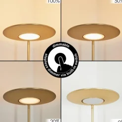 hofstein Lampadaire Confluencia LED Laiton, 2 lumières