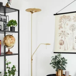 hofstein Lampadaire Confluencia LED Laiton, 2 lumières