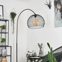 hofstein Lampadaire Espairo Noir, 1 lumière* Lampadaires Et Lampes Sur Pied