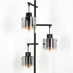 hofstein Lampadaire Gafa Noir, 3 lumières