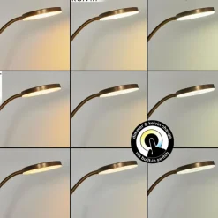 hofstein Lampadaire Haltia LED Bronze, 1 lumière