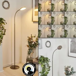 hofstein Lampadaire Haltia LED Nickel mat, 1 lumière