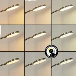 hofstein Lampadaire Haltia LED Nickel mat, 1 lumière