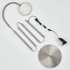 hofstein Lampadaire Haltia LED Nickel mat, 1 lumière