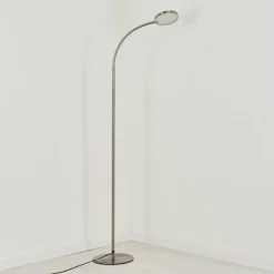 hofstein Lampadaire Haltia LED Nickel mat, 1 lumière