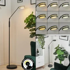 hofstein Lampadaire Huallilemu LED Anthracite, 1 lumière