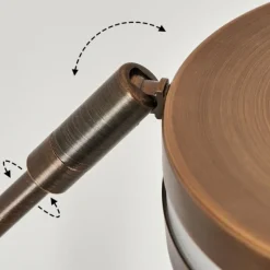 hofstein Lampadaire Huallilemu LED Vieux laiton, 1 lumière