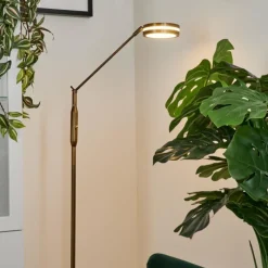 hofstein Lampadaire Huallilemu LED Vieux laiton, 1 lumière