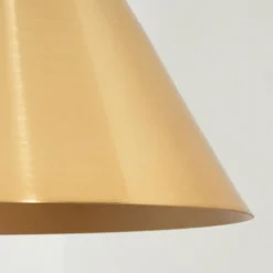 Lampes Dorées-hofstein Lampadaire Hueso Noir, 1 lumière