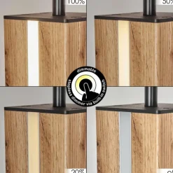 Lampes En Tissu-hofstein Lampadaire Kyneton LED Écru, Noir, 2 lumières