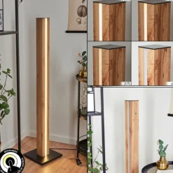 hofstein Lampadaire Kyneton LED Écru, Noir, 1 lumière