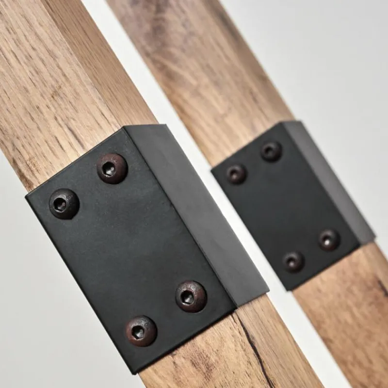 Style Boho-Chic-hofstein Lampadaire Lure Brun, Couleur bois, Noir, 1 lumière