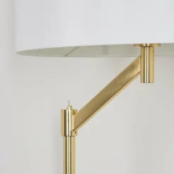 Lampes En Tissu-hofstein Lampadaire Manhenha Laiton, 1 lumière