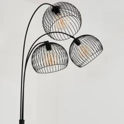 hofstein Lampadaire Mossay Noir, 3 lumières* Lampadaires Et Lampes Sur Pied