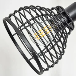 Style Boho-Chic-hofstein Lampadaire Omba Écru, Noir, 3 lumières