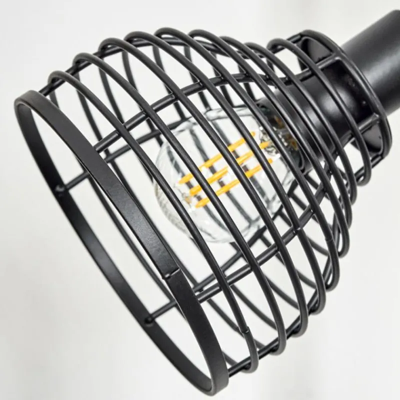 Style Boho-Chic-hofstein Lampadaire Omba Écru, Noir, 3 lumières