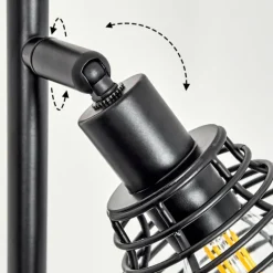 Style Boho-Chic-hofstein Lampadaire Omba Écru, Noir, 3 lumières