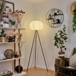 hofstein Lampadaire Regufe Noir, 1 lumière