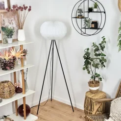 hofstein Lampadaire Regufe Noir, 1 lumière