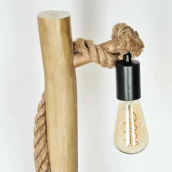 Luminaires Scandinaves-hofstein Lampadaire Riekje Écru, Noir, 1 lumière