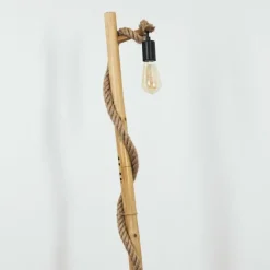 Luminaires Scandinaves-hofstein Lampadaire Riekje Écru, Noir, 1 lumière