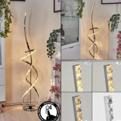 hofstein Lampadaire Robalo LED Chrome, 1 lumière