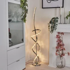 hofstein Lampadaire Robalo LED Chrome, 1 lumière