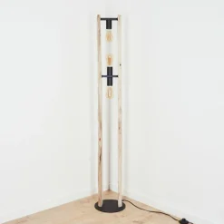 Luminaires Scandinaves-hofstein Lampadaire Sande Écru, Noir, 3 lumières