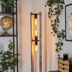 Luminaires Scandinaves-hofstein Lampadaire Sande Écru, Noir, 3 lumières