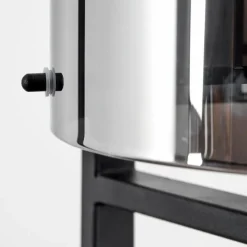 Suspension Verre Fumé-hofstein Lampadaire Sarniguet Noir, 3 lumières