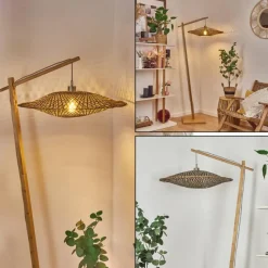 Style Boho-Chic-hofstein Lampadaire Shelbourne Écru, 1 lumière
