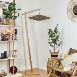 Style Boho-Chic-hofstein Lampadaire Shelbourne Écru, 1 lumière