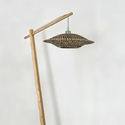 Style Boho-Chic-hofstein Lampadaire Shelbourne Écru, 1 lumière