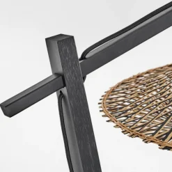 Style Boho-Chic-hofstein Lampadaire Shelbourne Noir, 1 lumière