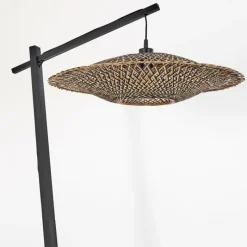 Style Boho-Chic-hofstein Lampadaire Shelbourne Noir, 1 lumière