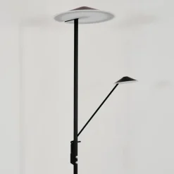hofstein Lampadaire à vasque Choupico LED Noir, 2 lumières